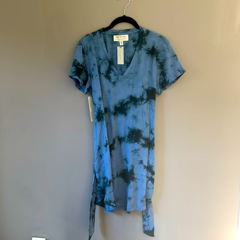 Anthropologie cloth and stone tie dye dress